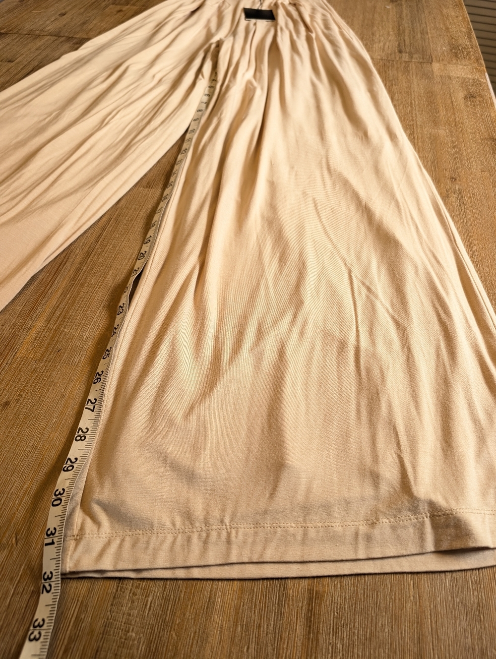 JLUXLABEL Tan Beige Devyn Wide Leg Pleated Trousers Size S NWT - Picture 7 of 13